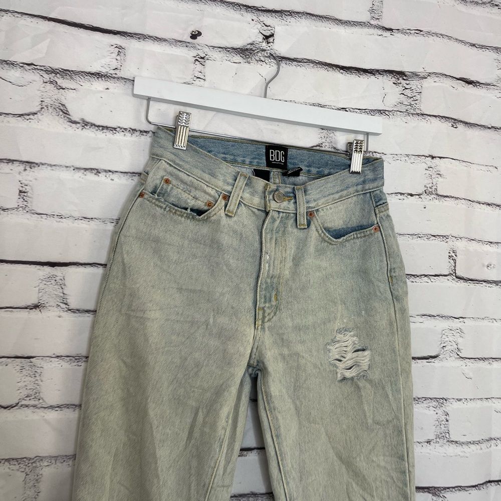 Vintage BDG Urban Outfitters High Waist Light Wash Bootcut Jeans 90s Streetwear - Picture 3 of 16